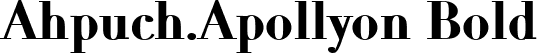 Ahpuch.Apollyon Bold font - Bold.ttf