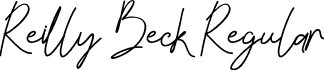 Reilly Beck Regular font - reilly-beck-demo.ttf