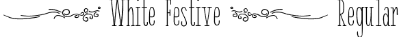 { White Festive } Regular font - white-festive-demo.otf