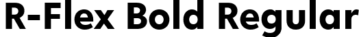 R-Flex Bold Regular font - R-FLEX-BOLD.otf