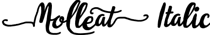 Molleat Italic font - molleat-italic.otf