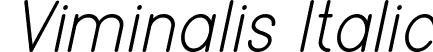 Viminalis Italic font - Viminalis Italic.otf