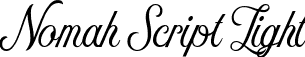 Nomah Script Light font - nomahscript-light.ttf