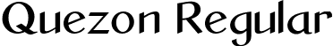 Quezon Regular font - quezon.ttf