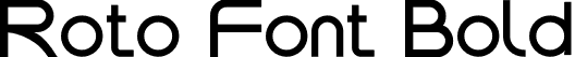 Roto Font Bold font - RotoFontBold-BWL0G.otf