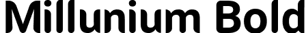 Millunium Bold font - Millunium-BOLD.ttf