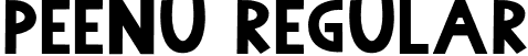 Peenu Regular font - Peenu.otf