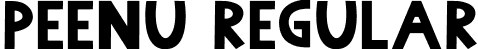 Peenu Regular font - Peenu.ttf