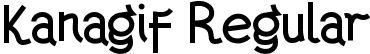 Kanagif Regular font - Kanagif-nRvqP.ttf
