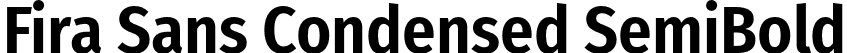 Fira Sans Condensed SemiBold font - FiraSansCondensed-SemiBold.otf