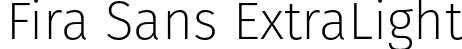 Fira Sans ExtraLight font - FiraSans-ExtraLight.otf