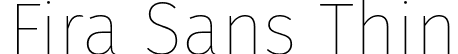 Fira Sans Thin font - FiraSans-Thin.otf