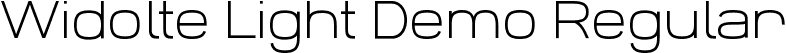 Widolte Light Demo Regular font - Widolte_light_demo.otf