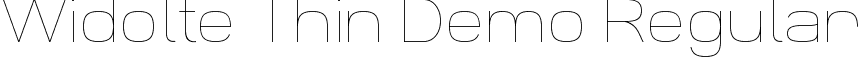 Widolte Thin Demo Regular font - Widolte_Thin_demo.otf
