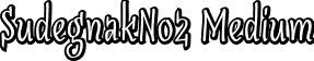 SudegnakNo2 Medium font - SudegnakNo2.otf