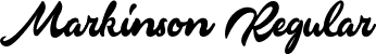 Markinson Regular font - Markinson.otf