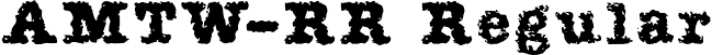 AMTW-RR Regular font - AMTW-3.otf