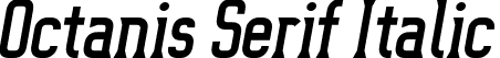 Octanis Serif Italic font - Octanis-SerifItalic.ttf