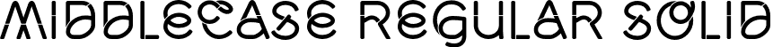 Middlecase Regular Solid font - MidCase RegSolid.otf