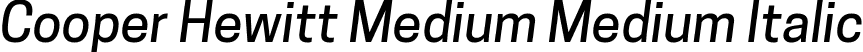 Cooper Hewitt Medium Medium Italic font - CooperHewitt-MediumItalic.ttf