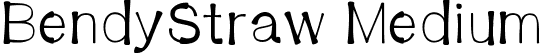 BendyStraw Medium font - BendyStraw.ttf