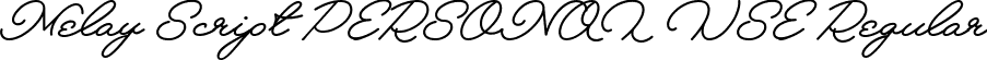 Melay Script PERSONAL USE Regular font - MelayScript_PERSONAL_USE.ttf