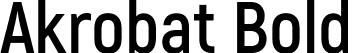Akrobat Bold font - Akrobat-Bold.otf