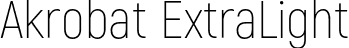 Akrobat ExtraLight font - Akrobat-ExtraLight.otf