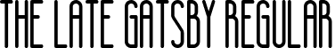 The Late Gatsby Regular font - TheLateGatsby.ttf