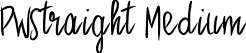 PWStraight Medium font - PWStraight.ttf