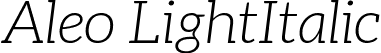 Aleo LightItalic font - aleo-lightitalic-webfont.ttf