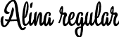 Alina regular font - iCiel Alina.otf