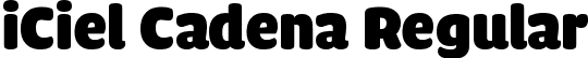 iCiel Cadena Regular font - iciel Cadena.ttf