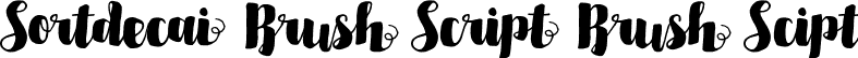 Sortdecai Brush Script Brush Scipt font - Sortdecai Brush Script.otf