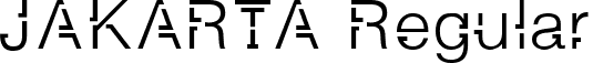 JAKARTA Regular font - JAKARTA typeface.ttf