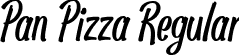 Pan Pizza Regular font - panpizza.ttf