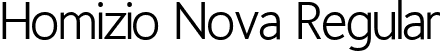 Homizio Nova Regular font - regular.ttf