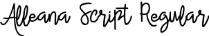 Alleana Script Regular font - Alleana Script.otf