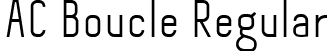 AC Boucle Regular font - AC Boucle.ttf