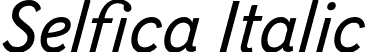 Selfica Italic font - nootype-selfica-italic.otf