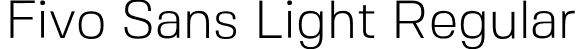 Fivo Sans Light Regular font - fivosans-light.otf