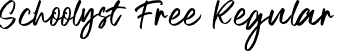 Schoolyst Free Regular font - Schoolyst Free.otf