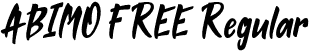 ABIMO FREE Regular font - Abimofree-owx0o.otf