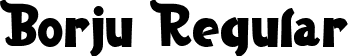 Borju Regular font - Borju.otf.otf