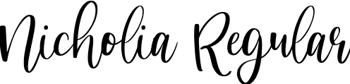Nicholia Regular font - Nicholia.ttf