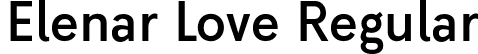 Elenar Love Regular font - elenarlove-regular.otf