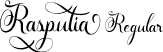Rasputia Regular font - Rasputia-qZ3B1.ttf