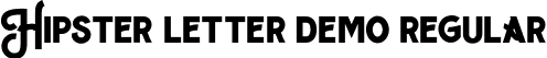 Hipster letter demo Regular font - hipster-letterdemo.otf