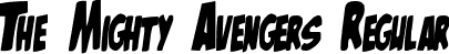 The Mighty Avengers Regular font - the-mighty-avengers.ttf