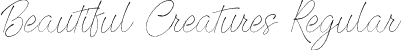 Beautiful Creatures Regular font - beautiful-creatures.ttf